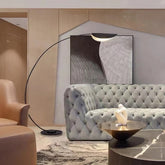 Black arch floor lamp